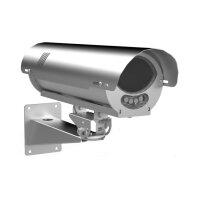 Global Proof KIT CSX850/280+TC+ST+RS -24 Wetterschutzgehäuse aus Edelstahl, inklusive Sonnendach, IR-Beleuchtung / Heizung 24VAC, Wandhalterung inklusive, IP67, AISI 316L