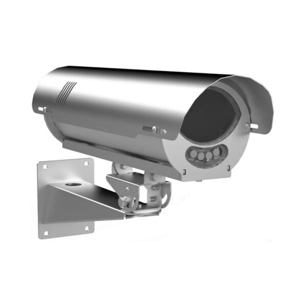 Global Proof KIT CSX851+IR PoE -body Wetterschutzgehäuse aus Edelstahl, inklusive PoE IR-Beleuchtung, IP67, AISI 316L