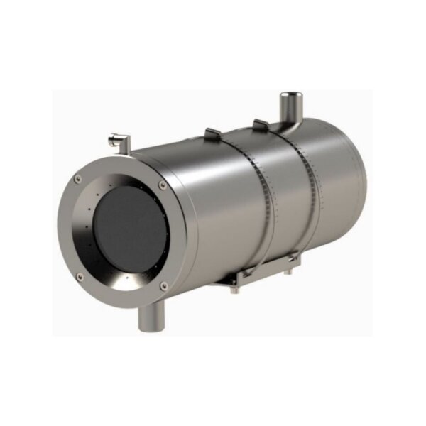Global Proof KIT CRL150/280 IR Cut Filter wassergekühlt, IP66, mit Luftbarriere und IR Filter mit Ø 46 Glas für Sicherheitskameras, IP66, AISI316L