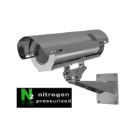 Global Proof KIT CSX828P/280+TC+ST+RS -12 Wetterschutzgehäuse aus Edelstahl, inklusive Sonnendach, 12VAC Heizung, IP67, unter Druck mit Stickstoff, Halterung inklusive