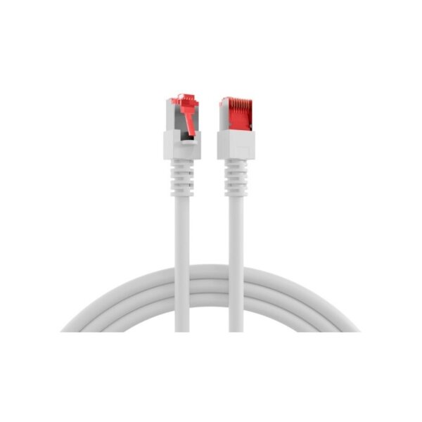 jetrics network 6-05w RJ45 Patchkabel Cat.6 S/FTP LSZH geschirmt, 0,5m, weiß
