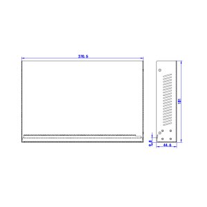 eneo NSUR-1008M0A Gigabit Switch Rack, Unmanaged, 8x PoE, 2xSFP, max. 30W pro Port, internes Netzteil max. 150W