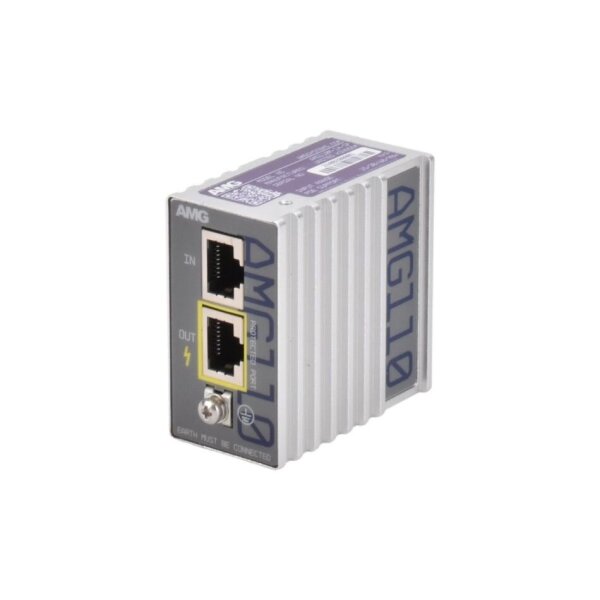 AMG Systems AMG110M-1X-SP Ethernet Überspannungsschutz, inline, unterstützt 95W PoE, -40°C to +85°C