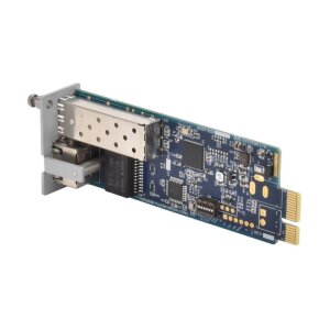 AMG Systems AMG260B-1G-1S Industrieller Blade Medienkonverter Karte, 1 x 10/100/1000BT RJ45 , 1 x 100/1000FX SFP Slot, ohne SFP, DIP Switch, Blade Halterung 1 Slot