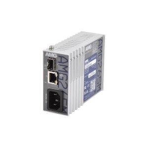 AMG Systems AMG265M-1F-1S Industrieller Mini Medienkonverter, 1 x 10/100BT RJ45 , 1 x 100/1000FX SFP Slot, DIP Switch, DIN Rail / Wandmontage, VAC IEC