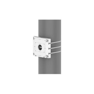 Hanwha Vision SBP-150PMW Masthalterung für Hanwha Kameras und Zubehör Außen, Aluminium, weiß