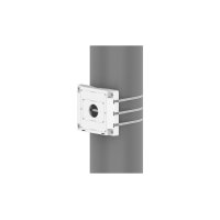 Hanwha Vision SBP-150PMW Masthalterung für Hanwha Kameras und Zubehör Außen, Aluminium, weiß