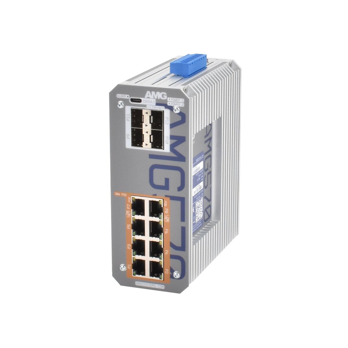 AMG Systems AMG570-8GAT-4S-P240 Industrieller 12 Port Manage