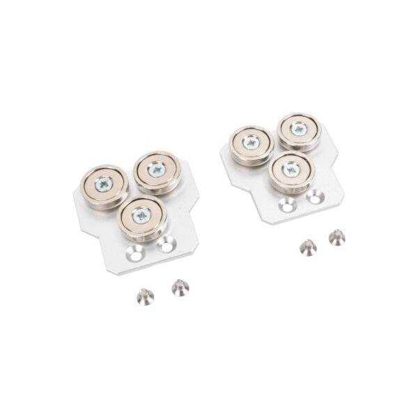 AMG Systems AMGMNT-MAG-06 Magnetischer Montagesatz für AMG Geräte, enthält 6x Magnete, 6x M3 x 8 CSK Pozi Montageschrauben & 2 x Magnet Montageklammern