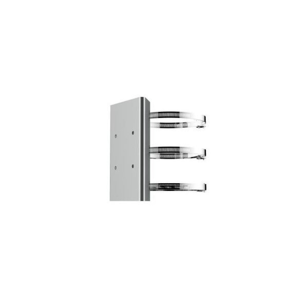 Hikvision DS-1673ZJ-P-Y(O-STD) Halterung, Masthalterung für Hikvision Domes, Edel stahl, grau