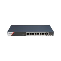 Hikvision DS-3E1528HP-SI-24P2T2F(O-STD) Ethernet Switch, Smart Managed, 24x RJ45, 2x SFP, PoE 370W