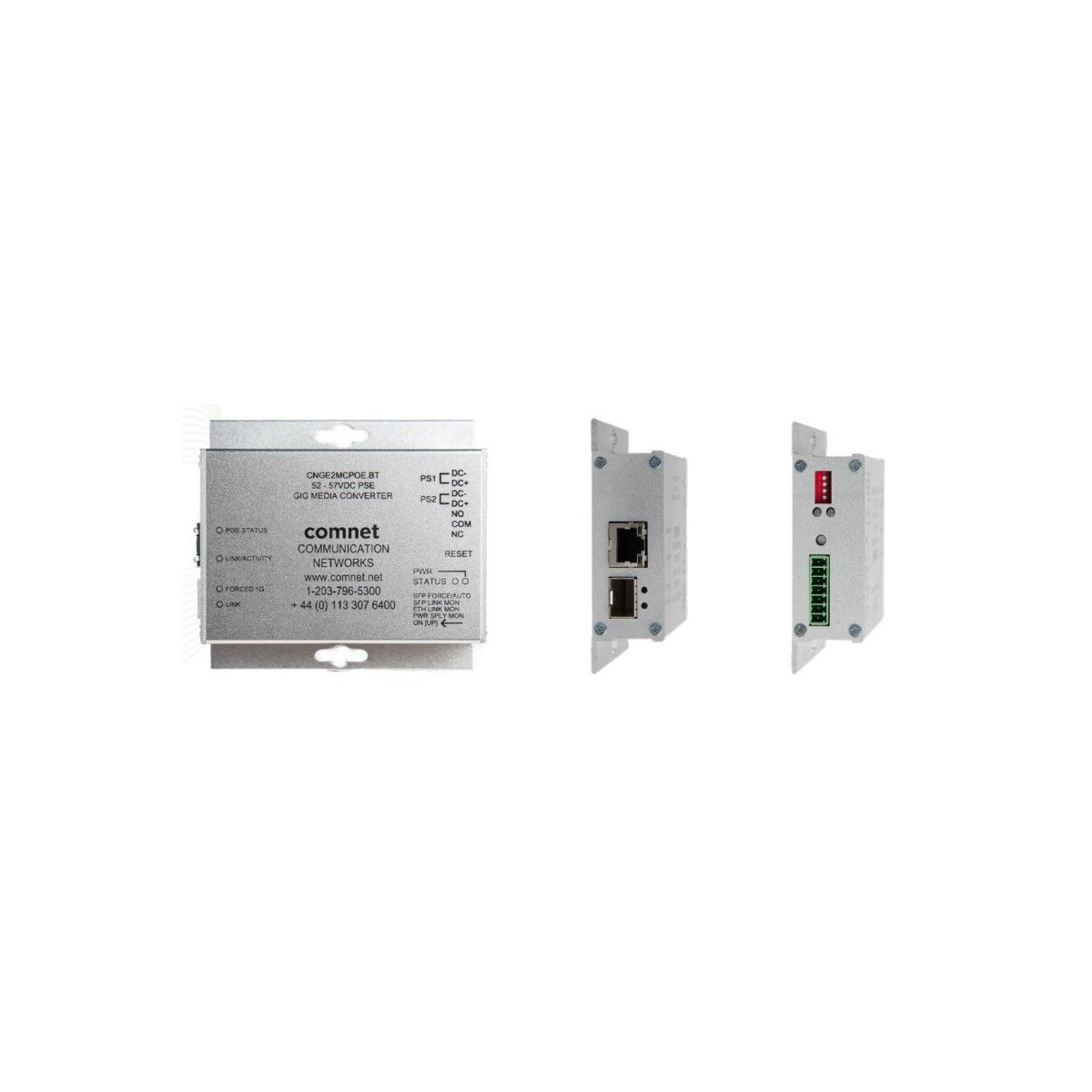 ComNet CNGE2MCPOEBT Medienkonverter, 2x RJ45 Gbit, PoE 90W, 