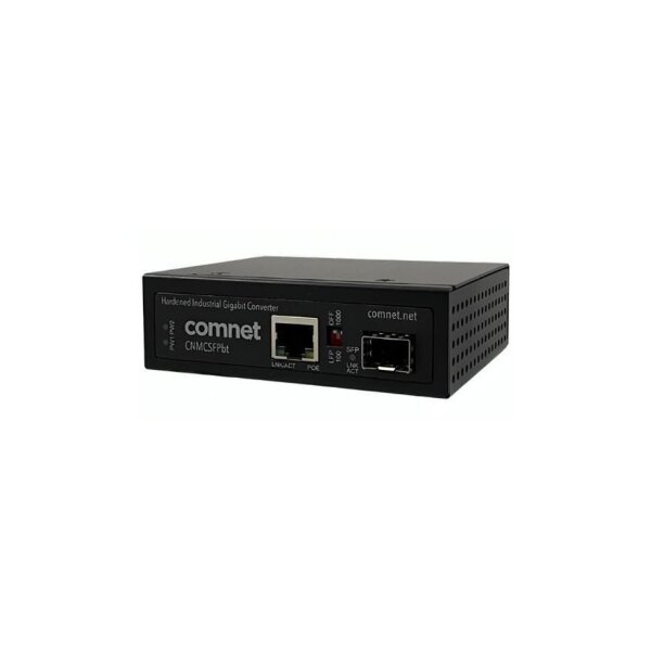 ComNet CNMCSFPBT Medienkonverter,1x RJ45 Gbit, PoE 90W, 802.3bt