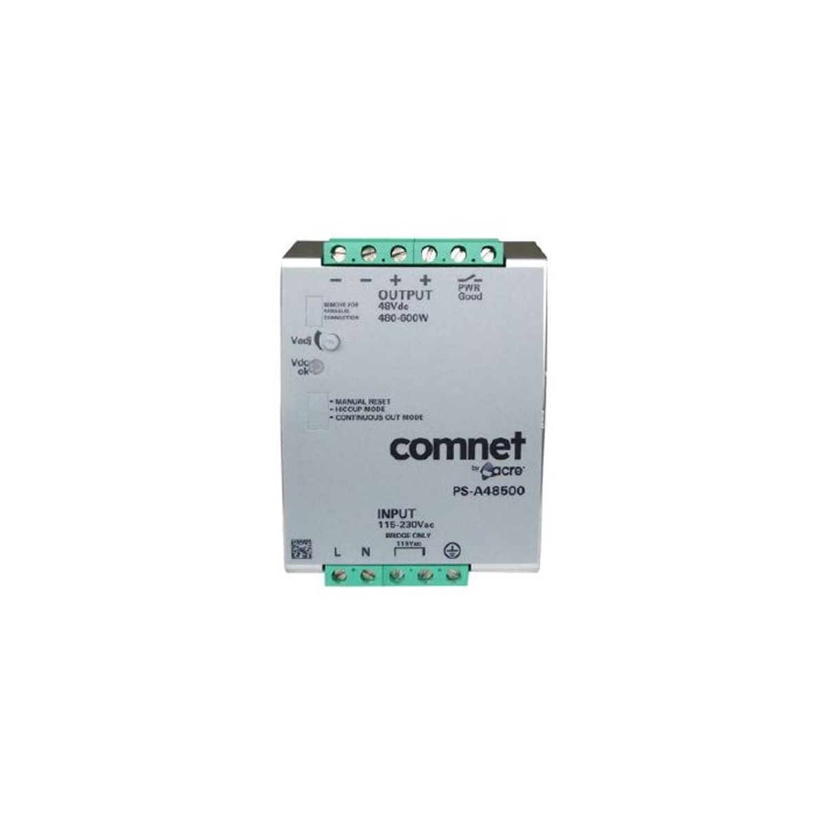 ComNet PS-A48500 Netzteil, 48VDC, 500 Watt, DIN-Rail