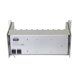 AMG Systems AMG2034-56-RP-AA Baugruppenträger für AMG Hutschienengeräte, ausziehbar, 4HE, doppel redundante 56VDC 1000W Netzteile integriert, 10 x 56VDC Anschlüsse