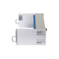 AMG Systems AMG2034-56-RP-AA Baugruppenträger für AMG Hutschienengeräte, ausziehbar, 4HE, doppel redundante 56VDC 1000W Netzteile integriert, 10 x 56VDC Anschlüsse