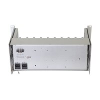 AMG Systems AMG2034-56-RP-AA Baugruppenträger für AMG Hutschienengeräte, ausziehbar, 4HE, doppel redundante 56VDC 1000W Netzteile integriert, 10 x 56VDC Anschlüsse