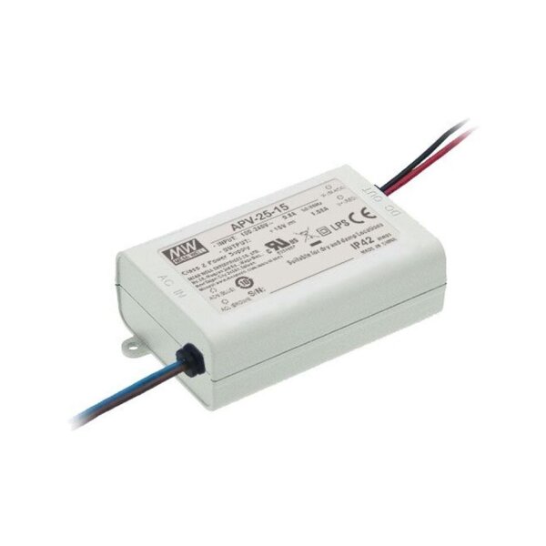 jetrics power PSU-1 Netzteil Einbau Eingang 230VAC, Ausgang 12VDC/2,1A 25 Watt, offene Kabelenden