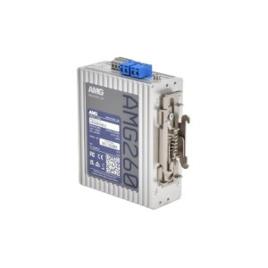 AMG Systems AMG260-1G-1S Industrieller Medienkonverter, 1 x 10/100/1000BT RJ45 , 1 x 100/1000FX SFP Slot, ohne SFP, DIP Switch, DIN Rail / Wandmontage