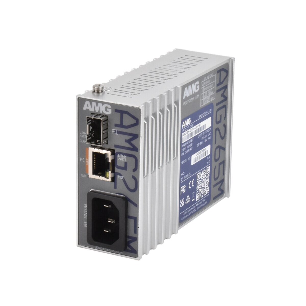 AMG Systems AMG265M-1GAT-1S-P30 Industrieller PoE Medienkonv