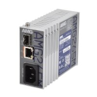 AMG Systems AMG265M-1GAT-1S-P30 Industrieller PoE Medienkonverter, 1 x 10/100/1000BT RJ45 mit 30W PoE, 1 x 100/1000 Base-FX SFP Slot, IEC Mains Power
