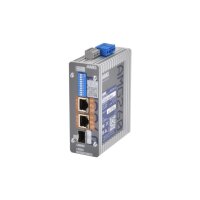 AMG Systems AMG260-2GAT-1S-P60 Industrieller PoE Medienkonverter, 2 x 10/100/1000BT RJ45 mit 30W PoE, 1 x 100/1000 Base-FX SFP Slot, DIN Rail / Wandmontage
