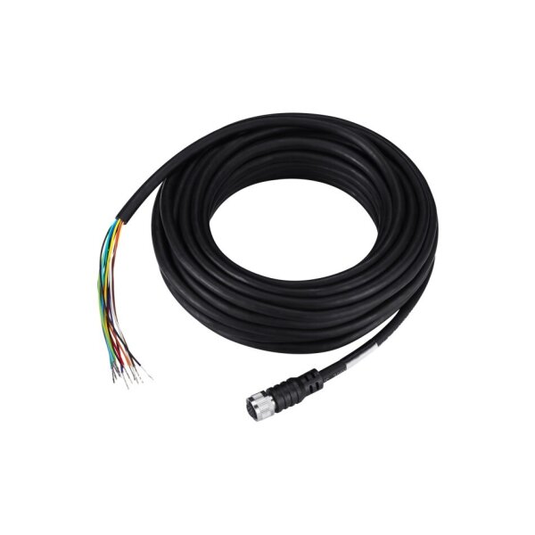 Hanwha Vision SPP-C12100P BCR Kamera M12 Stromkabel, 10 Meter lang, IP67 schwarze Farbe, Stecker A ist vorkonfektioniert M1 Stecker B ist nicht konfektionierte Kabeladern