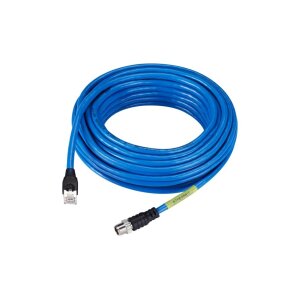 Hanwha Vision SPP-C08100E BCR Kamera M12 Stromkabel, 10 Meter lang, IP68 schwarze Farbe, Stecker A ist vorkonfektioniert M1 Stecker B ist nicht konfektionierte Kabeladern