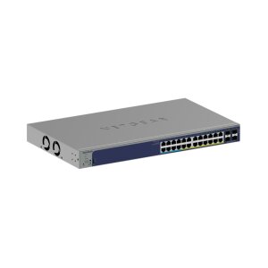 Netgear GS728TXUP-300EUS Gigabit Switch, L2, 28 Ports smart managed, 24x 10/100/1000 Base-T RJ45 PoE++, 4x 10GB SFP+, 720W POE Budget