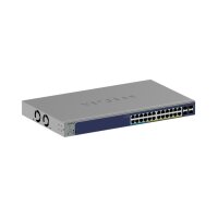 Netgear GS728TXUP-300EUS Gigabit Switch, L2, 28 Ports smart managed, 24x 10/100/1000 Base-T RJ45 PoE++, 4x 10GB SFP+, 720W POE Budget