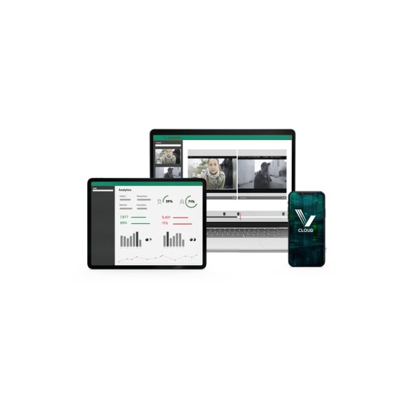 VIDEOR Cloud Basic Add-on 30 Tage HD Aufzeichnungserweiterung für VIDEOR Cloud Basic bis zu 30 Tage Vorhalt pro Videoüberwachungskamera in HD Qualität, Jahreslizenz