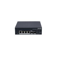 Hikvision DS-3T1506HP-EI-UPS(O-STD)/No Power unit Solar Ethernet Switch Managed, 4x RJ45 Gigabit Ports, 2 x Gigabit SFP Ports, 1x R485 Port, 110 W PoE Budget