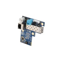 AMG Systems AMG260P-1G-1S/IQ Industrieller Medienkonverter, 1 x 10/100/1000BT RJ45 , 1 x 100/1000FX SFP Slot, ohne SFP, DIP Switch, DIN Rail / Wandmontage für IQSIGHT Gehäuse