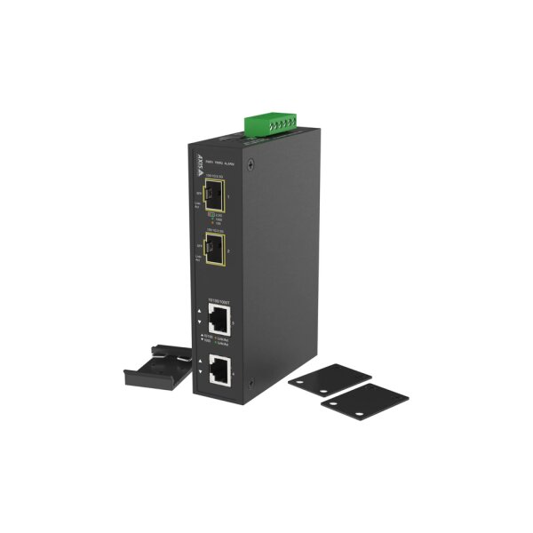 AXIS TU8008 MEDIA CONVERTER Ethernet Medienkonverter, 2x 10/100/1000Mbps RJ45, 2x SFP 100/1G/2.5GBASE-X