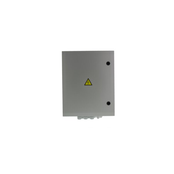 Solvido IQbox-maxi-C Kamera Anschlusskasten für Videoüberwachung mit Steckdose FI/LS, 500x400x210mm