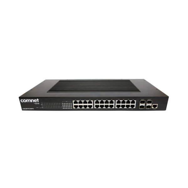 ComNet CNX28F4T24MP3 Ethernet Switch, managed, 10 Gbit, 24x RJ45, 4x SFP, PoE