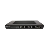 ComNet CNX28F4T24MP3 Ethernet Switch, managed, 10 Gbit, 24x RJ45, 4x SFP, PoE