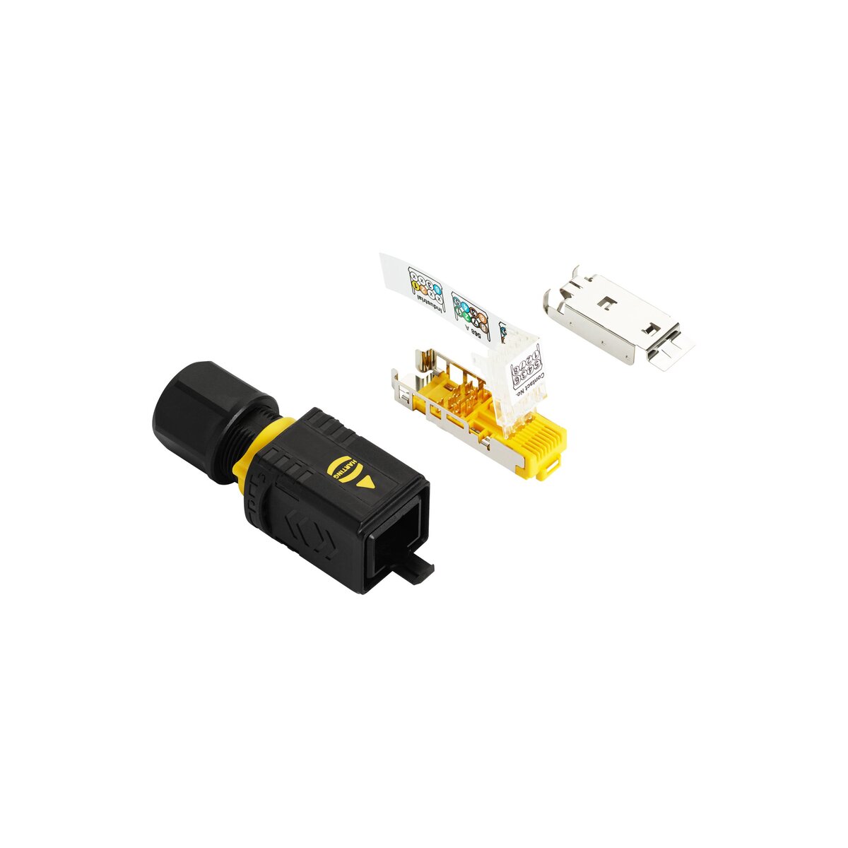 Hanwha Vision SPP-K004EP Robustes RJ45-Push-Pull-Steckverbin