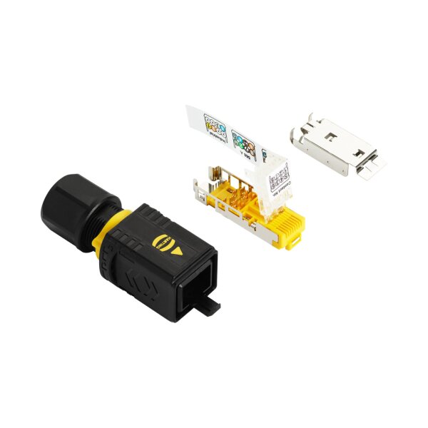 Hanwha Vision SPP-K004EP Robustes RJ45-Push-Pull-Steckverbinderset, kompatibel mit TNP-A6550RW, TNP-A7430RW und TNP-A9430RW
