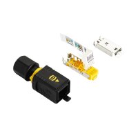 Hanwha Vision SPP-K004EP Robustes RJ45-Push-Pull-Steckverbinderset, kompatibel mit TNP-A6550RW, TNP-A7430RW und TNP-A9430RW