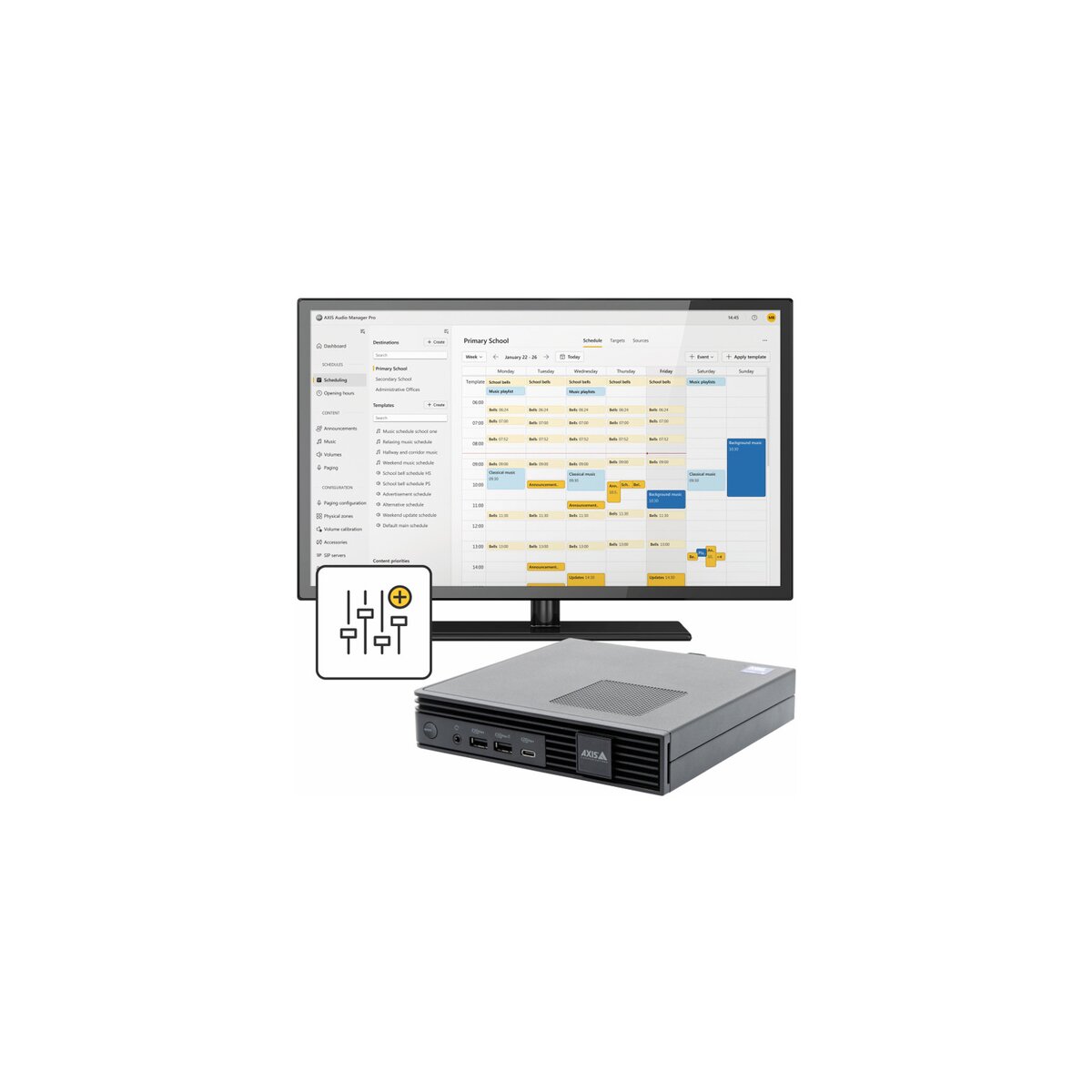 AXIS AUDIO MANAGER PRO C7110 Audio Managementsoftware, mit P