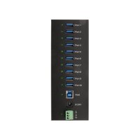 EXSYS EX-11230HMS 10 Port USB 3.2 Gen 1 HUB Din-Rail Kit und Wand VIA VL811+ Chipset