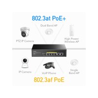CUDY FS1006P 6-Port 10/100M PoE+ Switch 60W