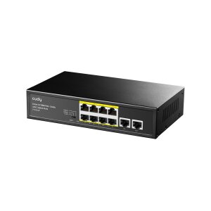 CUDY FS1010P 8-Port 10/100M PoE+ Switch 2 Uplink Ports 120W