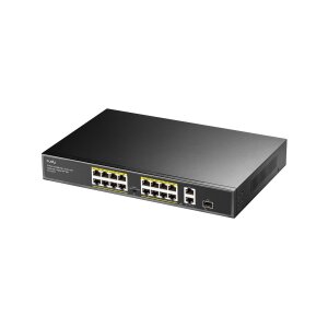 CUDY FS1018PS1 16-Port 10/100M PoE+ Switch 2 Gigabit Uplink 1 SFP Port 200W