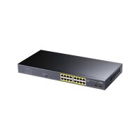 CUDY GS1020PS2 16-Port Gigabit PoE+ Switch 2 Gigabit SFP Ports 200W