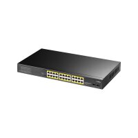 CUDY GS1028PS2 24-Port Gigabit PoE+ Switch 2 SFP Ports 300W