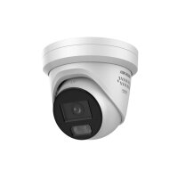 Hikvision DS-2CD3387G3P-LIHSUY/SL(2.8mm)(O-STD) Netzwerk Fix Turret Kamera, 8MP, 2,8mm, AcuSense, Weißlicht, Infrarot, Audioalarm, IP67, weiß