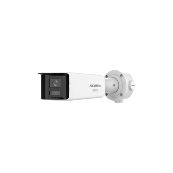 Hikvision DS-2CD3T87G3P-LIHSUY/SL(2.8mm)(O-STD) Netzwerk Fix Bullet Kamera, 8MP, 2,8mm, AcuSense, Stroboskoplicht, Infrarot, Audioalarm, IP67, weiß