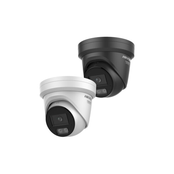 Hikvision DS-2CD23123G2-LI2UY(2.8mm)(O-STD)(BLACK) Netzwerk Fix Turret Kamera, 12MP, 2,8mm, AcuSense, Weißlicht, Infrarot, Mic, IP67, schwarz